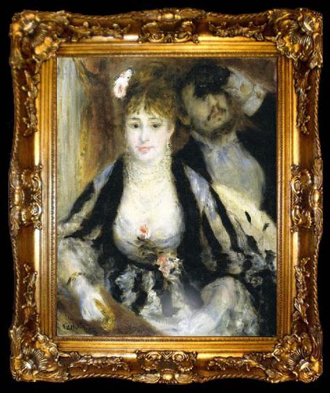 framed  Pierre Auguste Renoir La loge or lavant scene, ta009-2